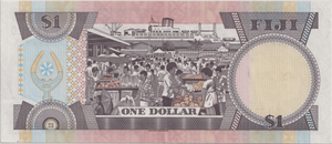 1987 ONE DOLLAR FIJI BANKNOTE REF-1797 - WORLD BANKNOTES - Cambridgeshire Coins
