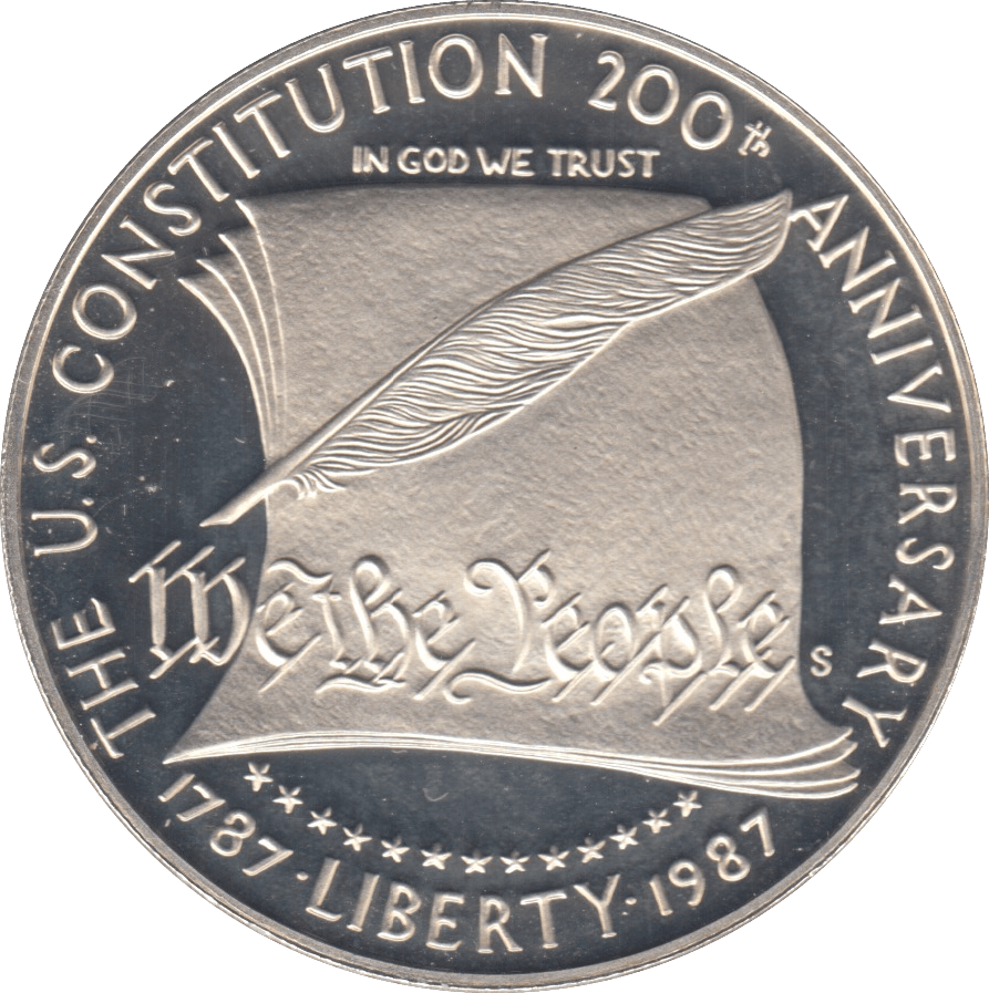 1987 ONE DOLLAR SILVER PROOF USA - SILVER WORLD COINS - Cambridgeshire Coins