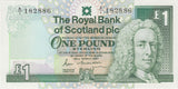 1987 ONE POUND ROYAL BANK OF SCOTLAND BANKNOTE REF SCOT - 66 - WORLD BANKNOTES - Cambridgeshire Coins