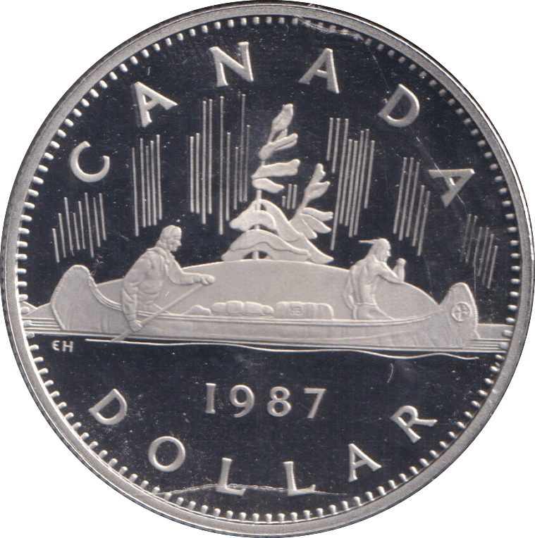 1987 PROOF DOLLAR CANADA - SILVER WORLD COINS - Cambridgeshire Coins