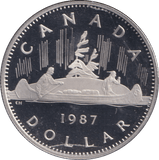 1987 PROOF DOLLAR CANADA - SILVER WORLD COINS - Cambridgeshire Coins