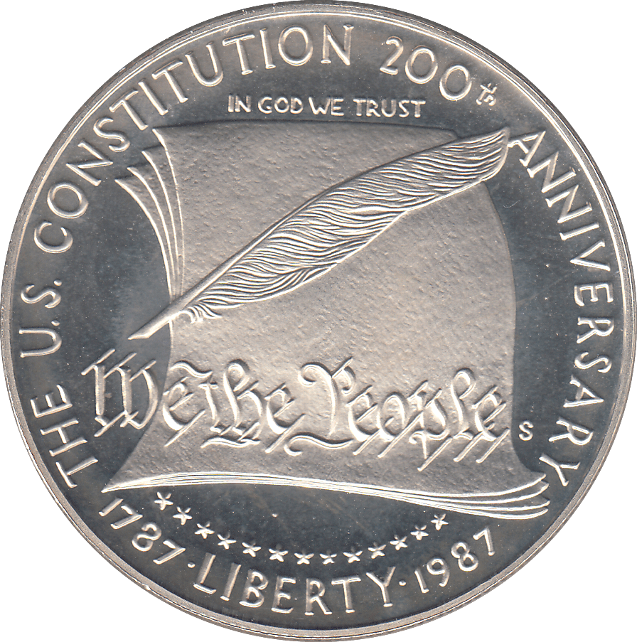 1987 SILVER 1 DOLLAR USA ( PROOF ) - SILVER WORLD COINS - Cambridgeshire Coins