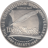 1987 SILVER 1 DOLLAR USA ( PROOF ) - SILVER WORLD COINS - Cambridgeshire Coins