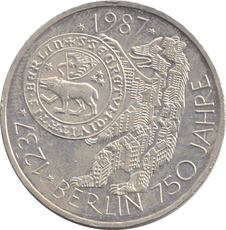 1987 SILVER 10 MARKS GERMANY - SILVER WORLD COINS - Cambridgeshire Coins