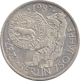 1987 SILVER 10 MARKS GERMANY - SILVER WORLD COINS - Cambridgeshire Coins
