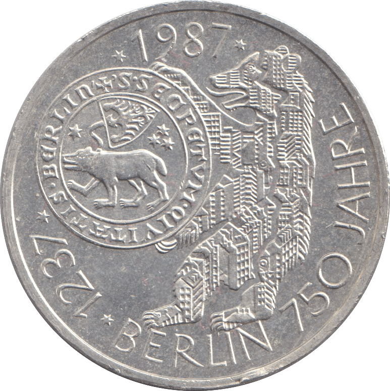 1987 SILVER 10 MARKS GERMANY - WORLD COINS - Cambridgeshire Coins