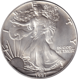 1987 SILVER LIBERTY DOLLAR USA - SILVER WORLD COINS - Cambridgeshire Coins