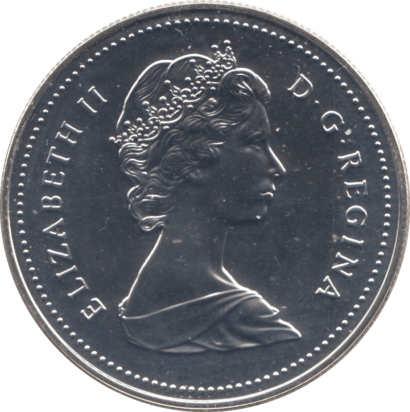1987 SILVER ONE DOLLAR CANADA - SILVER WORLD COINS - Cambridgeshire Coins