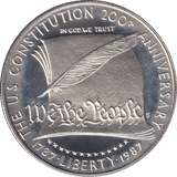 1987 SILVER ONE DOLLAR - SILVER WORLD COINS - Cambridgeshire Coins