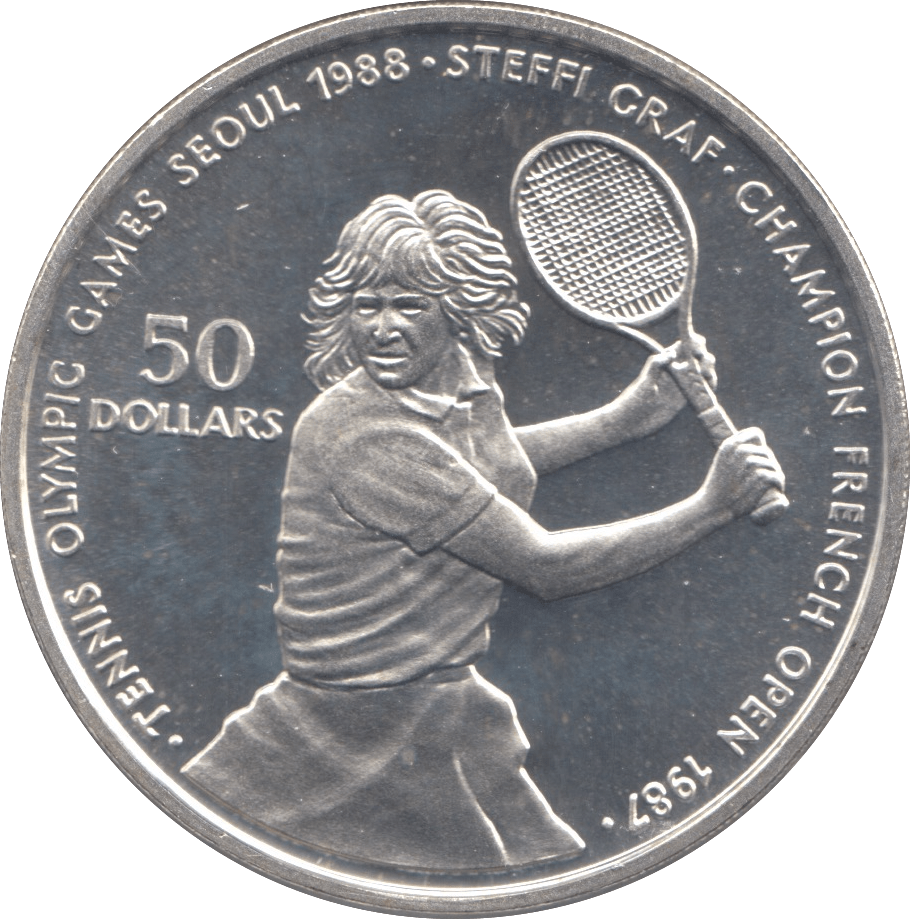 1987 SILVER PROOF 50 DOLLARS OLYMPIC GAMES SEOUL NIUE ISLANDS - SILVER WORLD COINS - Cambridgeshire Coins