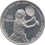 1987 SILVER PROOF 50 DOLLARS OLYMPIC GAMES SEOUL NIUE ISLANDS - SILVER WORLD COINS - Cambridgeshire Coins
