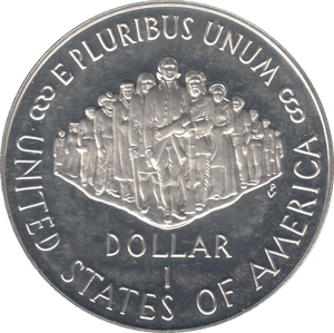 1987 SILVER PROOF CONSTITUTION ANNIVERSARY ONE DOLLAR USA - SILVER WORLD COINS - Cambridgeshire Coins