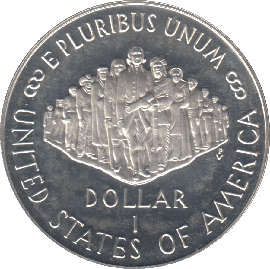1987 SILVER PROOF CONSTITUTION ANNIVERSARY ONE DOLLAR USA - SILVER WORLD COINS - Cambridgeshire Coins