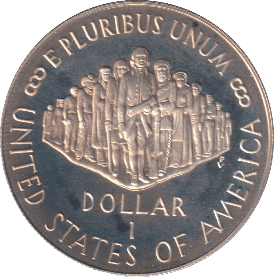 1987 SILVER PROOF CONSTITUTION ANNIVERSARY ONE DOLLAR USA - SILVER WORLD COINS - Cambridgeshire Coins