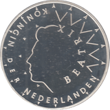 1987 SILVER PROOF NETHERLAND 50 GULDEN - SILVER WORLD COINS - Cambridgeshire Coins