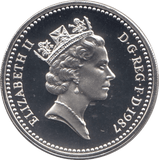 1987 SILVER PROOF ONE POUND £1 ROYAL OAK - SILVER WORLD COINS - Cambridgeshire Coins