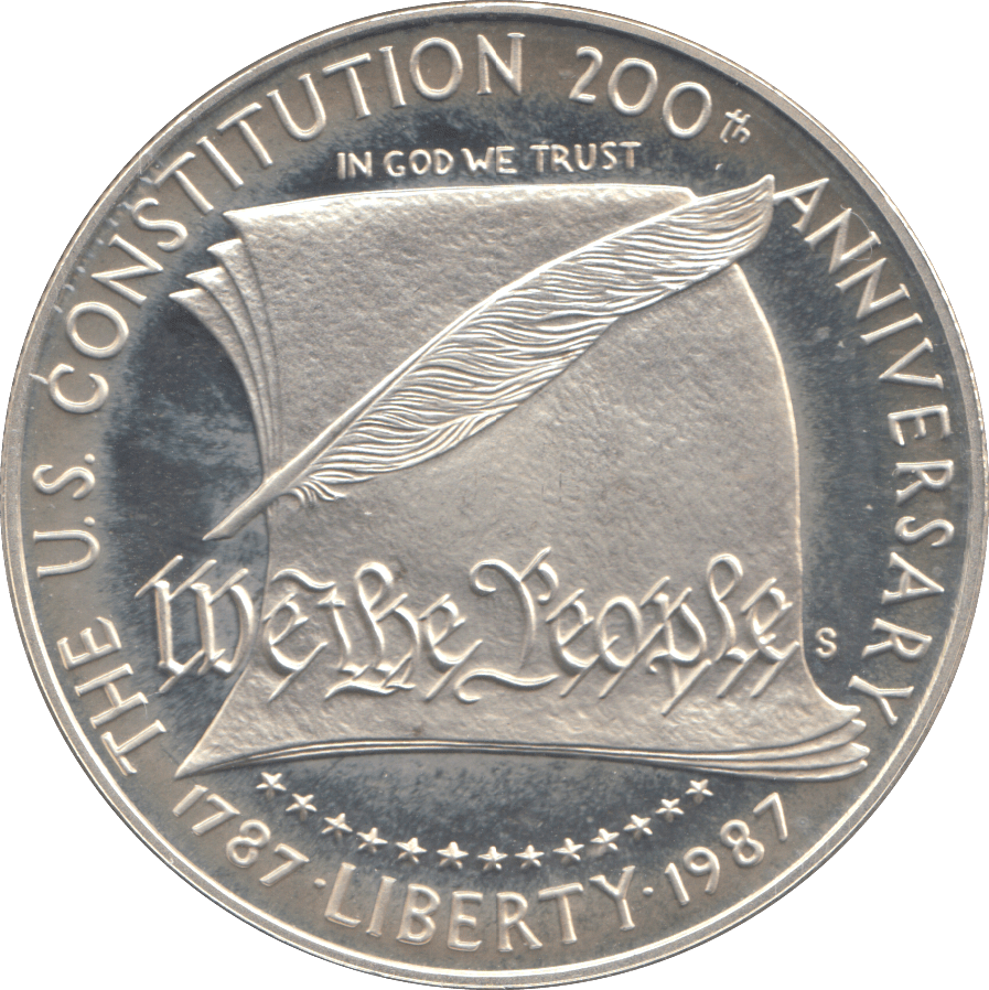 1987 SILVER PROOF USA LIBERTY DOLLAR - Silver Proof - Cambridgeshire Coins