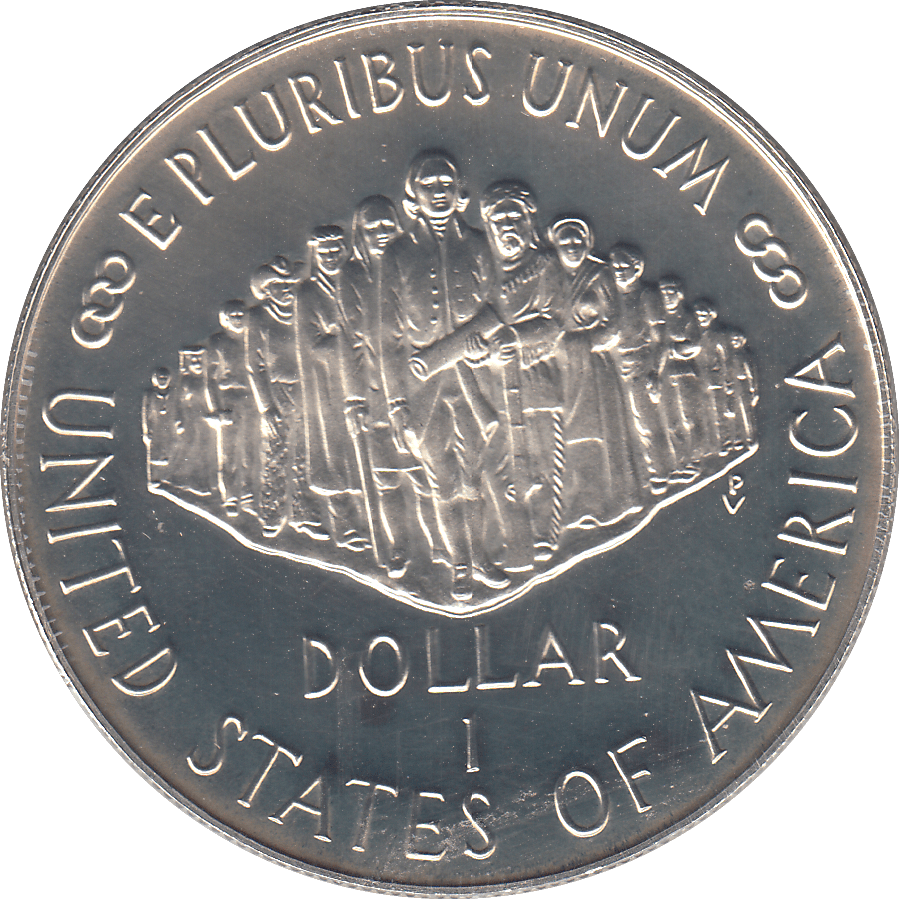 1987 SILVER US CONSTITUTION 200th ANNIVERSARY ONE DOLLAR ( PROOF ) - SILVER WORLD COINS - Cambridgeshire Coins