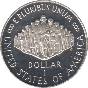 1987 USA SILVER DOLLAR US CONSTITUTION 200TH ANNIVERSARY - SILVER WORLD COINS - Cambridgeshire Coins