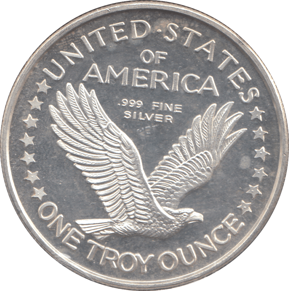1987 USA SILVER PROOF ONE oz FINE SILVER - SILVER WORLD COINS - Cambridgeshire Coins