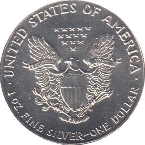 1988 AMERICAN EAGLE SILVER DOLLAR 1 OZ FINE SILVER USA - SILVER WORLD COINS - Cambridgeshire Coins