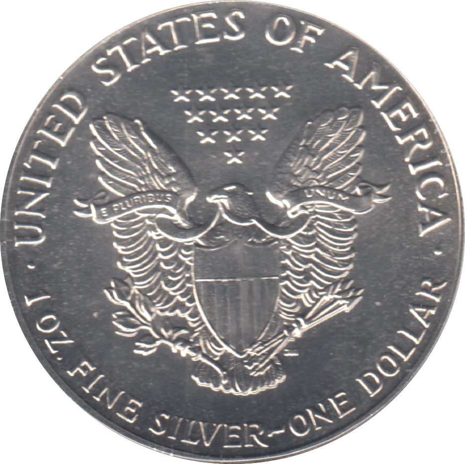 1988 AMERICAN EAGLE SILVER DOLLAR 1 OZ FINE SILVER USA - SILVER WORLD COINS - Cambridgeshire Coins