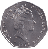 1988 BSA SIDECAR 50P ISLE OF MAN ( UNC ) BA - 50P REGIONAL ISSUES - Cambridgeshire Coins
