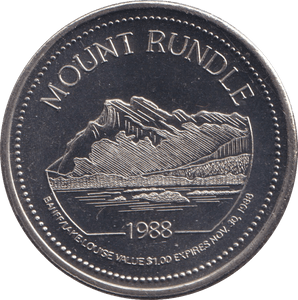 1988 CANADA MOUNT RUNDLE MEDALLION BU - WORLD COINS - Cambridgeshire Coins