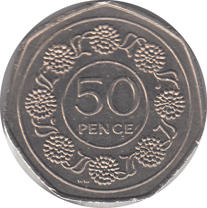 1988 CANDY TUFT 50P REF - 2 - WORLD COINS - Cambridgeshire Coins