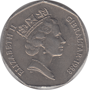 1988 CANDY TUFT 50P REF - 2 - WORLD COINS - Cambridgeshire Coins