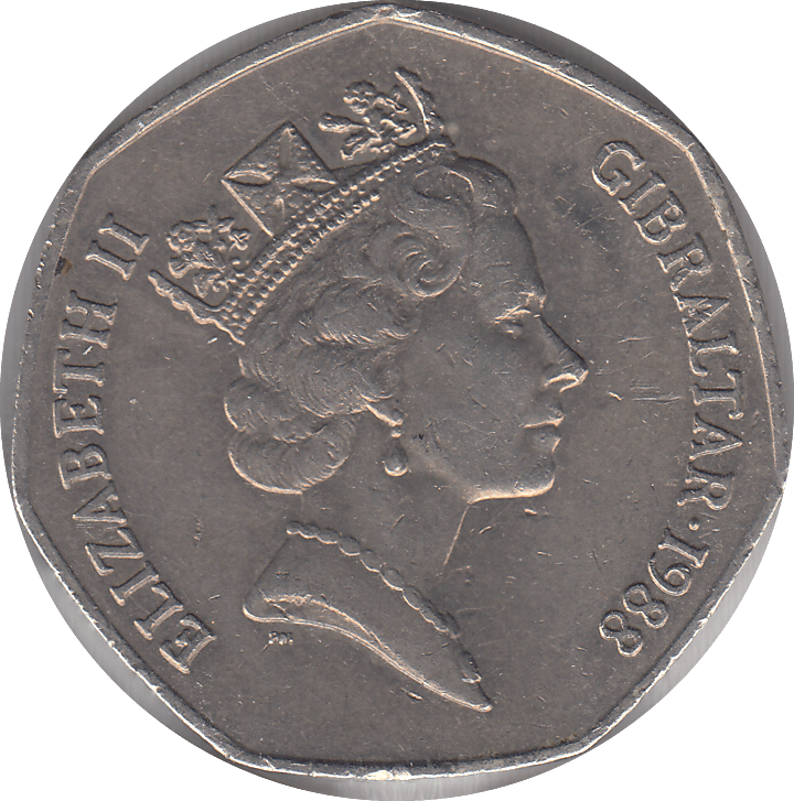 1988 CANDY TUFT 50P REF - 2 - WORLD COINS - Cambridgeshire Coins