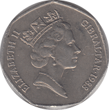 1988 CANDY TUFT 50P REF - 2 - WORLD COINS - Cambridgeshire Coins