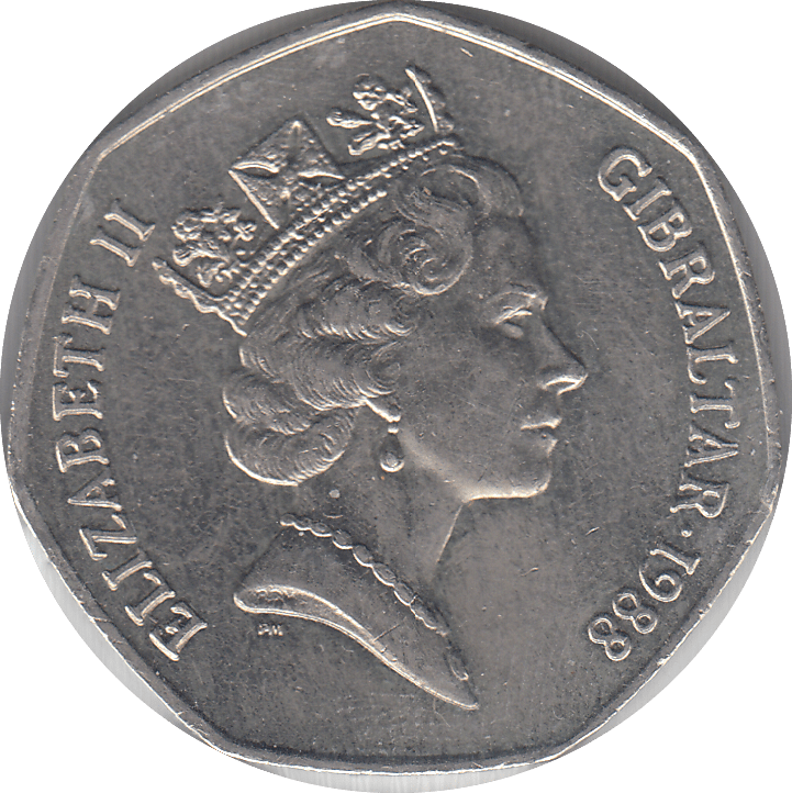 1988 CANDY TUFT 50P - WORLD COINS - Cambridgeshire Coins