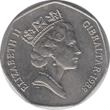 1988 CANDY TUFT 50P - WORLD COINS - Cambridgeshire Coins