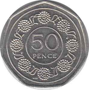 1988 CANDY TUFT 50P - WORLD COINS - Cambridgeshire Coins