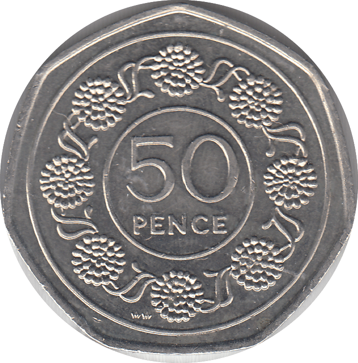 1988 CANDY TUFT 50P - WORLD COINS - Cambridgeshire Coins