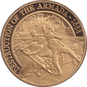1988 DESTRUCTION OF THE ARMADA - WORLD COINS - Cambridgeshire Coins