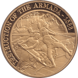 1988 DESTRUCTION OF THE ARMADA - WORLD COINS - Cambridgeshire Coins