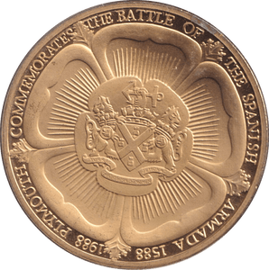 1988 DESTRUCTION OF THE ARMADA - WORLD COINS - Cambridgeshire Coins