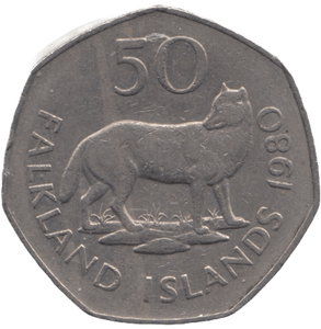 1988 FIFTY PENCE FALKLAND ISLANDS - WORLD COINS - Cambridgeshire Coins