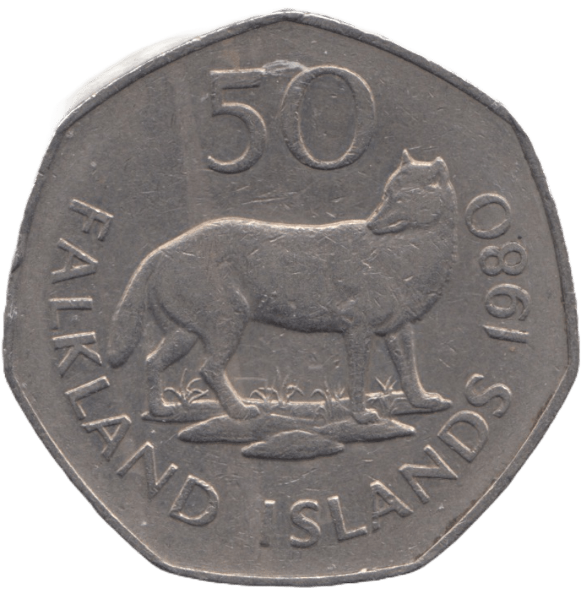 1988 FIFTY PENCE FALKLAND ISLANDS - WORLD COINS - Cambridgeshire Coins