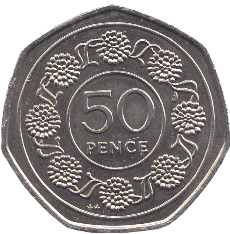 1988 FIFTY PENCE GIBRALTAR - WORLD COINS - Cambridgeshire Coins