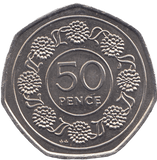 1988 FIFTY PENCE GIBRALTAR - WORLD COINS - Cambridgeshire Coins