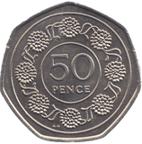 1988 FIFTY PENCE GIBRALTAR - WORLD COINS - Cambridgeshire Coins