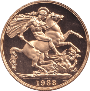 1988 GOLD DOUBLE SOVEREIGN ( PROOF ) - DOUBLE SOVEREIGN - Cambridgeshire Coins