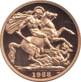 1988 GOLD DOUBLE SOVEREIGN ( PROOF ) - DOUBLE SOVEREIGN - Cambridgeshire Coins