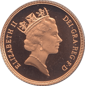 1988 GOLD HALF SOVEREIGN ( PROOF ) - HALF SOVEREIGN - Cambridgeshire Coins