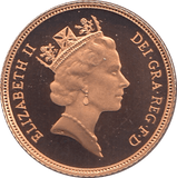 1988 GOLD HALF SOVEREIGN ( PROOF ) - HALF SOVEREIGN - Cambridgeshire Coins