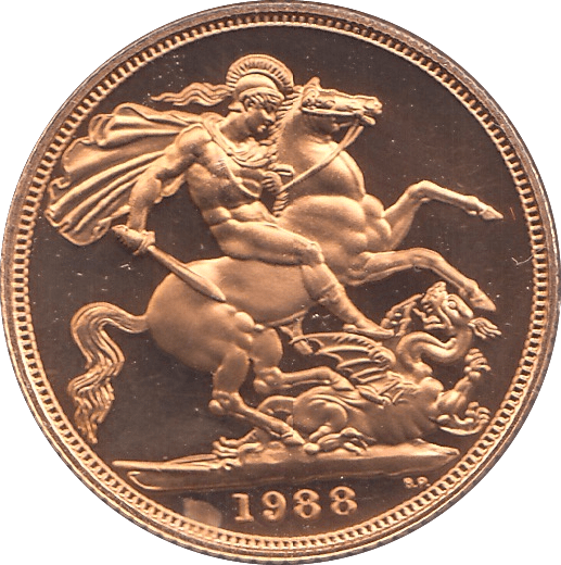 1988 GOLD SOVEREIGN ( PROOF ) - SOVEREIGN - Cambridgeshire Coins