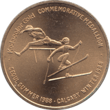 1988 OLYMPICS MEDALLION CALGARY - WORLD COINS - Cambridgeshire Coins